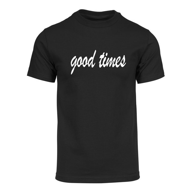 Gravity Threads T-Shirt à Manches Courtes pour Hommes Good Times - Noir - Grand