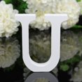 thumbnail image 3 of Agiferg Wood Wooden Letters White Alphabet Wedding Birthday Party Home Decorations U, 3 of 3