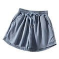 thumbnail image 3 of Diufon Womens 3PCS Jogger Shorts Elastic Waist Drawstring Yoga Shorts Solid Color Shorts with Pockets, 3 of 5
