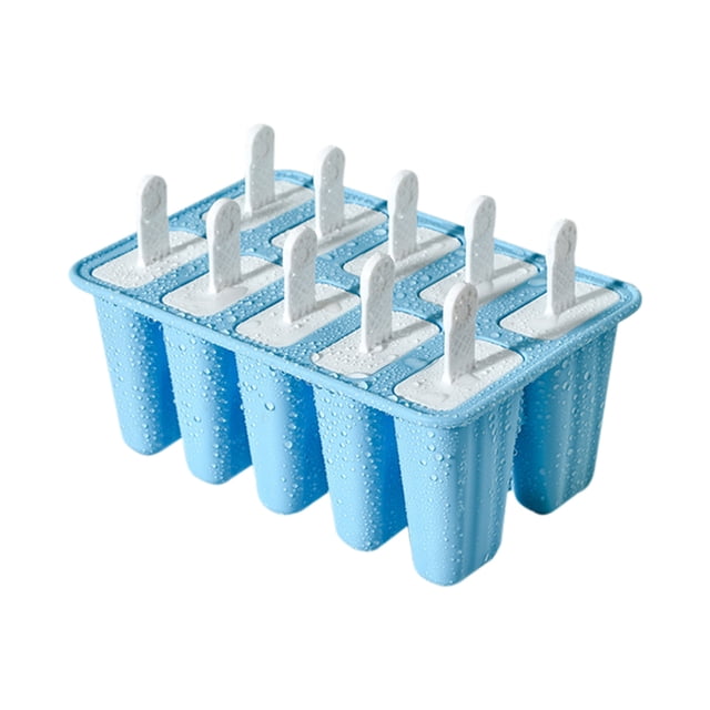 Moules de Popsicles Maison, Moule en Silicone pour Popsicles Glacés, avec 10 Bâtons Réutilisables
