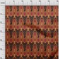 thumbnail image 2 of oneOone Tissu Georgette Viscose Rayé & Paisley Imprimé Ikat au Mètre 42 Pouces de Large, 2 of 4