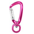 thumbnail image 1 of Carabiner Lixada Swivel Carabiner Clip 360 Rotatable  Carabiner Small Auto Locking Carabiner Rotational Hammock Hanging Clip Pet Leash Hook, 1 of 7