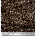 thumbnail image 2 of Soimoi Rayon Fabric Leaves & Peach Fruit Small Print Sewing Fabric Yard 42 Inch Wide, 2 of 3
