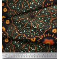 thumbnail image 2 of Soimoi polyester Crepe Fabric Mosaic Flower Printed Craft Fabric by the Yard 52 Inch Wide, 2 of 3