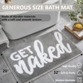 thumbnail image 2 of KOEXM Get Naked Bath Mat Cute Bathroom Rugs Non Slip Machine Washable Funny Bath Mat, Water Absorbent Shower Rug Grey 20" x 32" Funny Bathroom Decor, 2 of 7