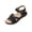 Noir 01, variante sur Pisexur Sandales pour Femmes 2025 Soutien de la Voûte Plantaire Sandales Plates à Enfiler pour Femmes - Bandes Élastiques Doubles Ajustables, Brides Croisées, Sandales Plates d'Été Décontractées et Tendance