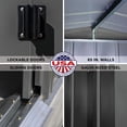 thumbnail image 4 of Arrow Classic Steel Storage Shed, 10x12, Charcoal, 4 of 8