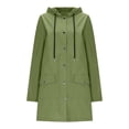 thumbnail image 3 of Soki Imperméable pour Femmes, Manteau de Pluie Léger, Actif, Extérieur, Long, à Capuche, 3 of 8