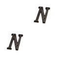 thumbnail image 1 of Transemion Durable And Rustproof Metal House Number Plaque For Stylish Door Decoration B17--N 2Set, 1 of 6