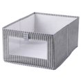 thumbnail image 1 of Panier de Rangement en Tissu Pliable Grand Bac de Rangement Cube de Rangement avec Fenêtre Transparente, 1 of 10
