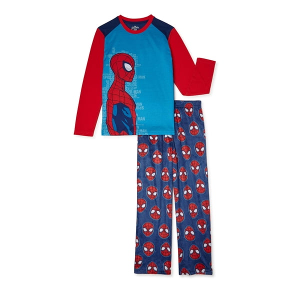 Spiderman Boys Long Sleeve Pajama Set, 2-Piece, Sizes 4-12