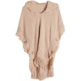 thumbnail image 1 of LinYooLi Poncho Cape Châle pour Femmes Surdimensionné Couleur Unie Pashmina à Capuche avec Franges Temps Froid, 1 of 5