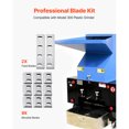 thumbnail image 2 of KFFKFF Shredder Blades, Alloy Steel Shredder Machine Blade Kit with 9 Rotating and 2 Fixed Blades, High-Hardness SKD-11 Blade, Compatible with Model 300 Plastic Grinder, 2 of 9