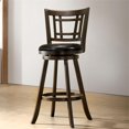 thumbnail image 4 of Furniture of America Charleen Wood 29-Inch Swivel Bar Stool in Brown Cherry, 4 of 5