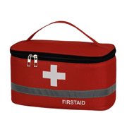 First Aid Kit Bag Lightweight Handle Medicine Bags Space Sport Outdoors Saving Oxford Cloth Medical Box Kitchen Sport Emergency Red Large