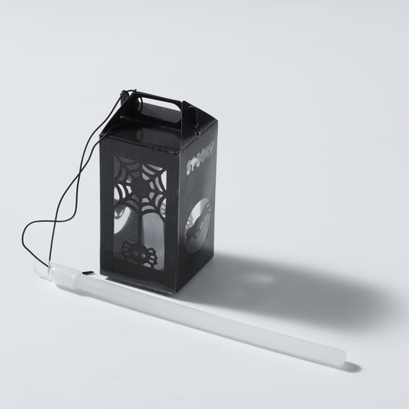 La façon de célébrer Halloween PL lanterne en papier lumineux bleu. Groupe d'âge, adapté aux personnes de plus de 3 ans. Type de produit, Jouets de vacances