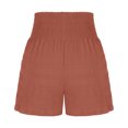 thumbnail image 5 of Summer Clearance 2025! Womens Plus Size Pants,Women's Summer Fashion Solid Color Drawstring Shorts, 5 of 5