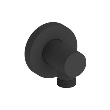 the akuaplus® round wall-mount elbow fitting 1/2-in. Made of brass, Connector for shower hose, Threaded connections.