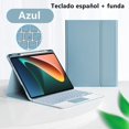thumbnail image 1 of Keyboard Case for Xiaomi Mi Pad 5 6 Pro Keyboard Case Tablet Cover for MiPad 5 6 Redmi Pad Wireless Bluetooth Keyboard Case Spanish Blue Mi Pad 5 11inch, 1 of 6