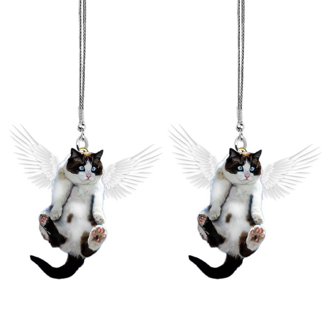 XZNGL Cute Cat Car Hanging Ornament With Colorful -Balloon Hanging Ornament Decors HOT