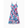 thumbnail image 1 of Disney Robes pour Femmes Robe Sans Manches à Motif Floral Lilo et Stitch Tenues Assorties Maman et Moi, 1 of 5