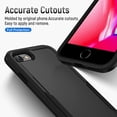 thumbnail image 3 of [PST] iPhone 17e / 16e Hard Case, Dual Layers Heavy Duty Rubber Armor Bumper Hard Case Cover, 3 of 5