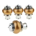 thumbnail image 1 of jifeng Decorative Curtain Rod Post Caps 28mm Inner Diameter. Bright Gold Style_2, 1 of 8