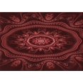 thumbnail image 1 of Ahgly Company Machine Washable Indoor Rectangle Transitional Fire Brick Red Area Rugs, 2' x 4', 1 of 7