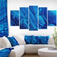 thumbnail image 3 of Design Art Peinture Acrylique Bleu Foncéart Sur Toile, 3 of 3