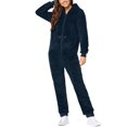 thumbnail image 2 of Combinaison pour Femmes à Manches Longues à Capuche Pyjama Combinaison Décontractée d'Hiver Chaude Combinaison de Nuit Pyjama pour Filles en Liquidation, 2 of 6