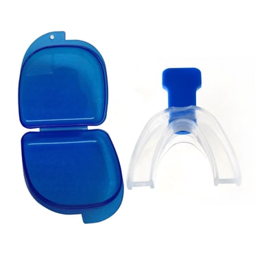 Graflsoa Protège-Dents Bleu Anti-Ronflement pour le Grincement des Dents, Protège-Nuit Confortable pour Soulager le Bruxisme, Matériau EVA Durable avec Étui de Rangement, Aide au Sommeil pour la Maison