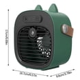 thumbnail image 2 of JZCHUNTOY Desktop Cooling Fan, Ultra Quiet Adjustable Speed Small Table Fan, 90 Degree Rotating Non Slip Base Desk Fan, Portable Personal Fan for Home Office Bedroom Dorm Study Room Use, 2 of 7