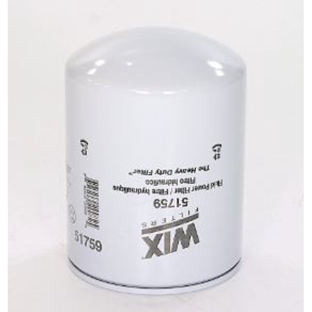 Wix Filters Hydraulic Fluid Filter 51759 For Use With Heavy Duty; Spin-On Style; 6.872 Inch Height x 5.007 Inch Outside Diameter Top; 360 PSI Burst Pressure; 10 Micron Element