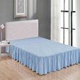 thumbnail image 1 of MesaSe Sheets & Beyond Solid Microfiber 14” Bed Skirt  Queen  White, 1 of 5