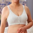 thumbnail image 4 of Timegard Bras for Women No Underwire Plus Size Comfort Front Closure Button Adjustable Strap Seniors Bras, 4 of 7