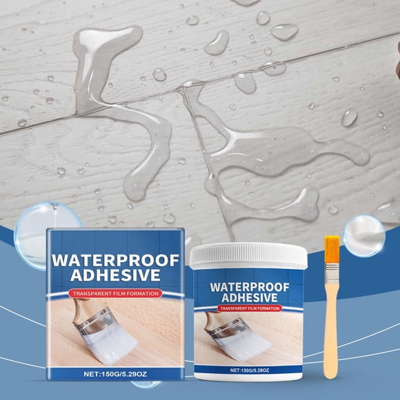 Binwennn Transparent External Wall Roof Roof Tile Leak Glue(100ml) Popcorn Ceiling Sponge Nail Hole Filler for Trim Concrete Patch Tube Drywall Premixed Door Jab Aluminum Wall Patch Fix Dent in Wall