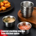 thumbnail image 4 of Contenant de Rangement pour Aliments, Contenants de Rangement de Cuisine, Tasse à Sauces en Acier Inoxydable 304 Tasse à Sauces 40 ml Incluant Couvercle en Plastique Style Trempette Petites Assiettes Assiettes à Sauces pour BBQ Extérieur 6 Pcs, 4 of 9