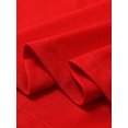 thumbnail image 4 of MAWCLOS Polo T-Shirt Garçon Coupe Ajustée Hauts Homme Manches Courtes Décontracté Bureau Haut Rouge 3TG, 4 of 5