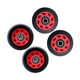 thumbnail image 3 of tredstone Inline Skate Wheel PU Wear-Resistant 58mm 82A Wheels Replacement Black+Red, 3 of 9