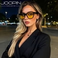 thumbnail image 2 of Joopin Rétro Lunettes Classiques Carrées de Vision Nocturne pour Hommes Femmes Pêche Conduite Randonnée Lunettes avec Protection UV, 2 of 7