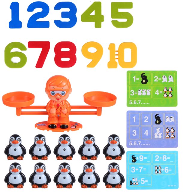 CIMAXIC birthday 1 Set Children Balance Counting Math Toys STEM Learning Toys Birthday Gift,7.28"X3.35"X2.05"
