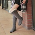 thumbnail image 4 of Chaussures pour Femmes Mode Automne Femmes Isolation Épaissie Talons Hauts Inclinés Longues Bottes de Chevalier Bottes Automne en Liquidation, 4 of 7