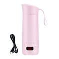 thumbnail image 2 of veasfak Travel Heating Cup Compact Portable Electric Kettle Leakproof Stainless Steel Fast Boiling Mini Tea Kettle With LCD Display And Adjustable Temperature Suitable for home office Pink, 2 of 9