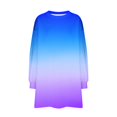 thumbnail image 4 of RXIRUCGD Chandail Ample à Col Rond pour Femmes, Imprimé, Manches Longues, Tunique, Violet, Taille : S, 4 of 5