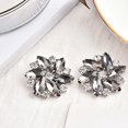 thumbnail image 2 of KLKCMS 2 Pcs Elegant Rhinestone Clips s Jewelry Crystal Decoration Buckle Heels Diamond Gray, 2 of 6