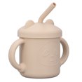 thumbnail image 1 of Silicone Baby Cup Drinking Training Two Handles Lid Straw Cartoon Style  Durable Silicone Toddler Straw Cups, 1 of 8