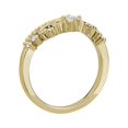 thumbnail image 3 of 0,15 Ct P.t. Forme Ronde Diamond Naturel Dernier Design Alliance pour Femmes Or Jaune Massif 14K Taille 8, 3 of 7