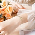 thumbnail image 1 of WIFKLSIIPG Fashion Simple Double Chain Stacking 26 Letters Gold Stainless Steel Bracelet Initials Bracelet for Women Teen Girls Jewelry Chain Bracelet, 1 of 3