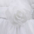 thumbnail image 4 of Oyolan Robe de Demoiselle d'Honneur pour Bébé Fille, Robe de Fête Formelle de Mariage, Robe de Baptême en Tulle, Robe de Princesse pour Concours, Blanc 3, 4 of 5