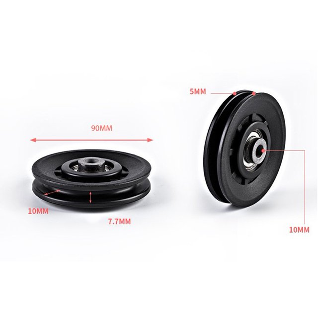 1PCS Pulley Silent Gym Pulley Machine Bearing Heavy Strength Training Attachment Accessories High Running Precision 50-100MM